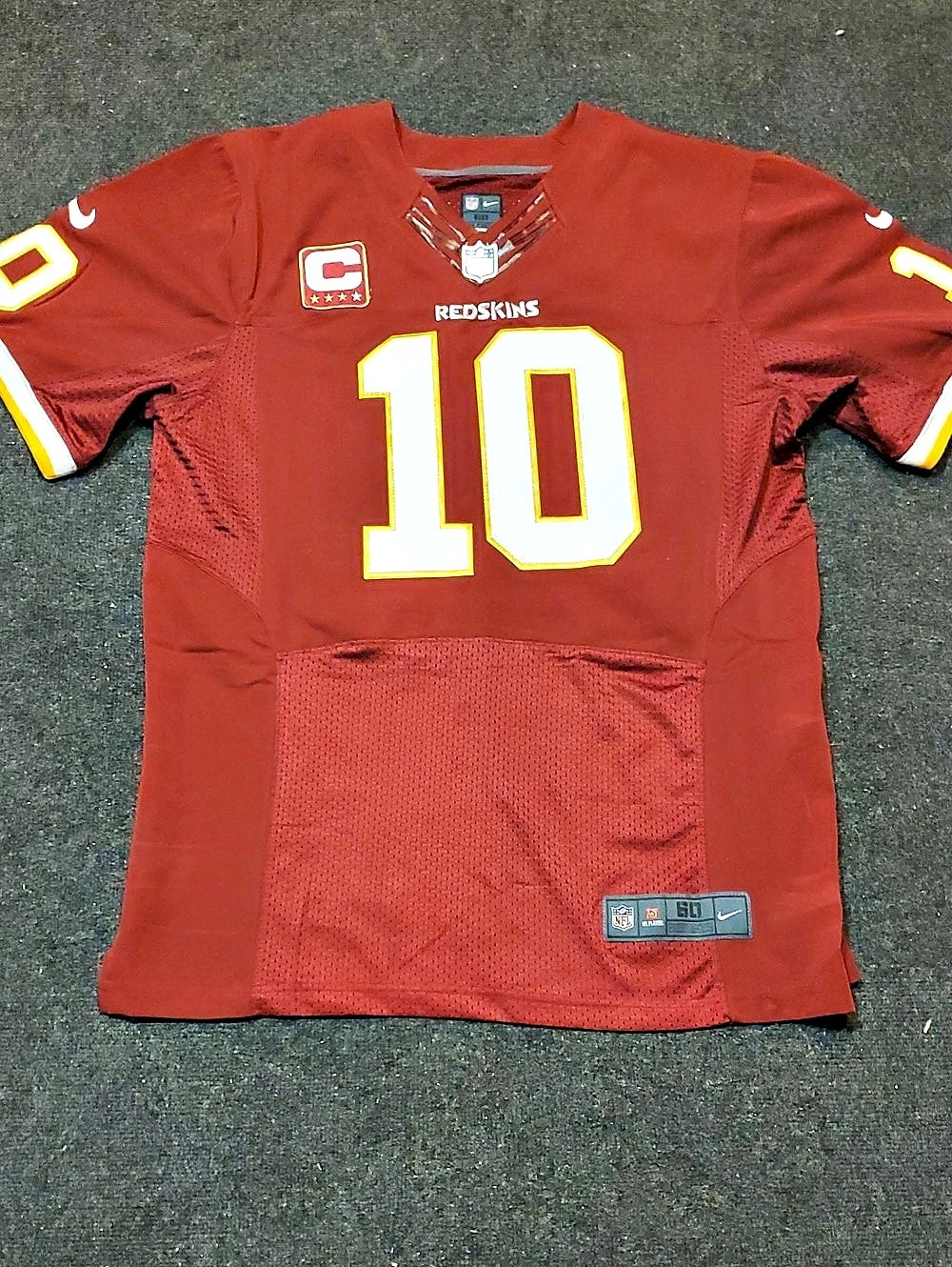 NFL Nike Washington Redskins Robert Griffin III Jersey With Captains Patch...🏈